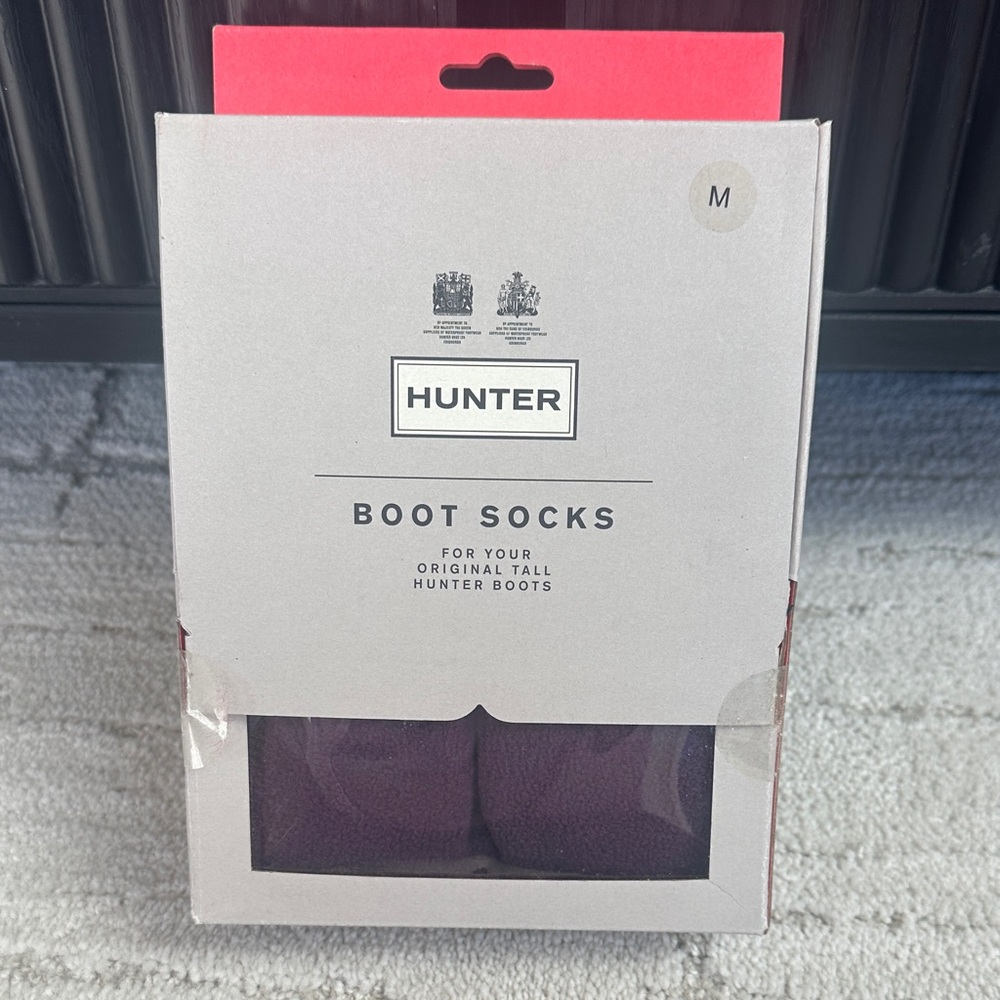 NIB Hunter Purple Boot Socks for tall wellies